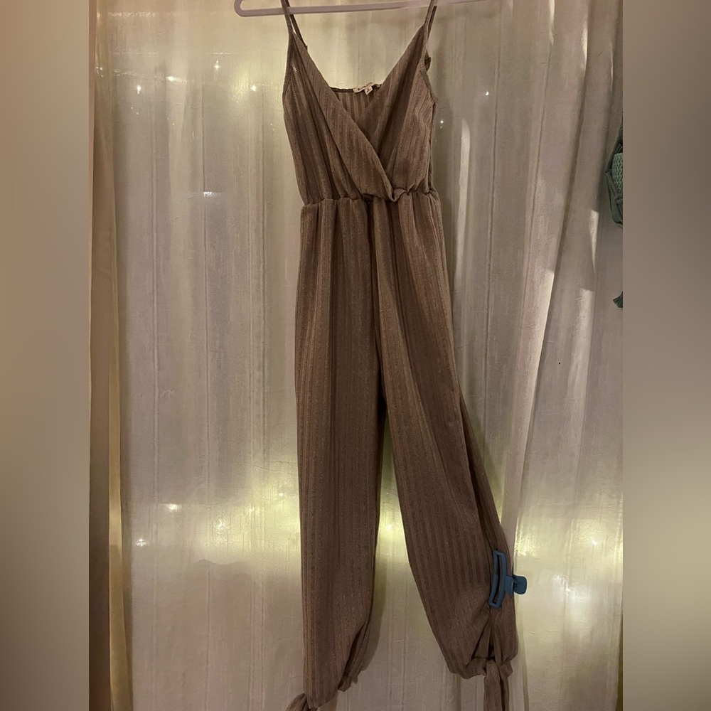 Tan Jumpsuit- Size Small